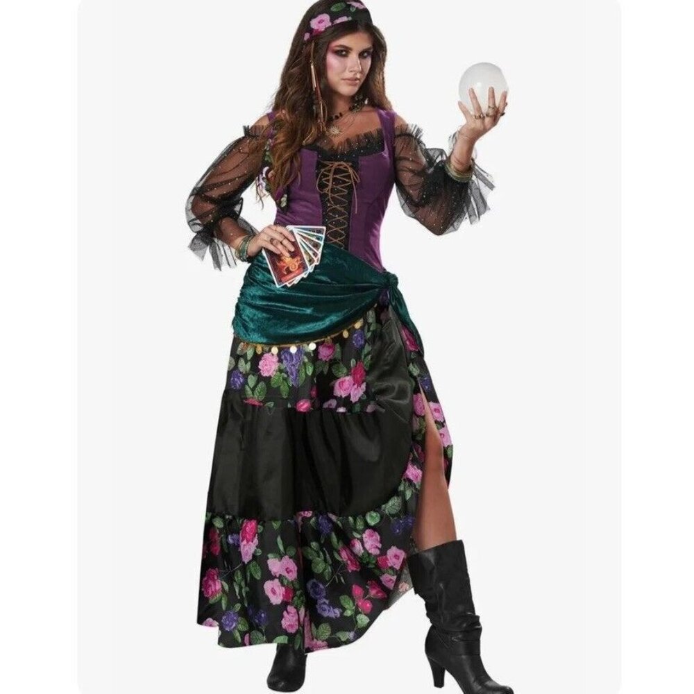 Mystical Fortune Teller Costume - Purple and Black
